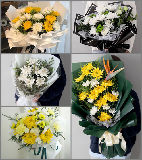 浙江省金华永康市花街镇白事花束代送